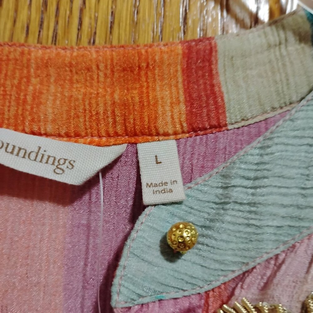 Nwt Soft Surroundings Icon Stripe Aruba Caftan Dr… - image 8